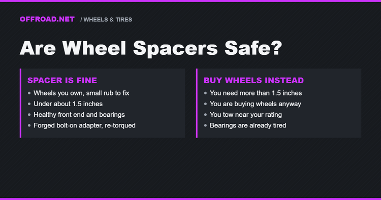 Wheel Spacers: When They're Fine and When They're a Bad Idea
