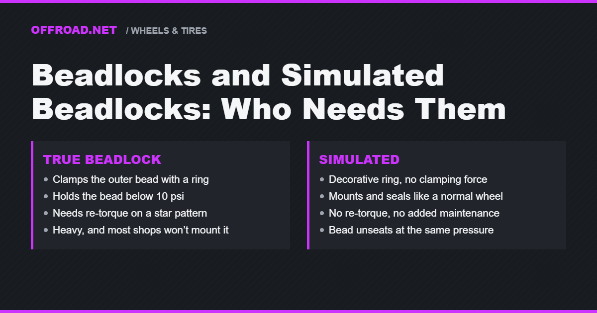 Beadlocks and Simulated Beadlocks: Who Actually Needs Them