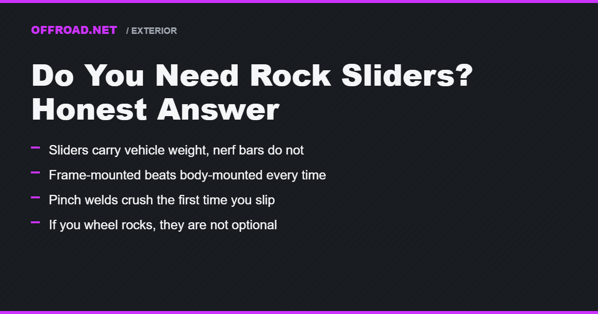 Do You Need Rock Sliders? Honest Answer
