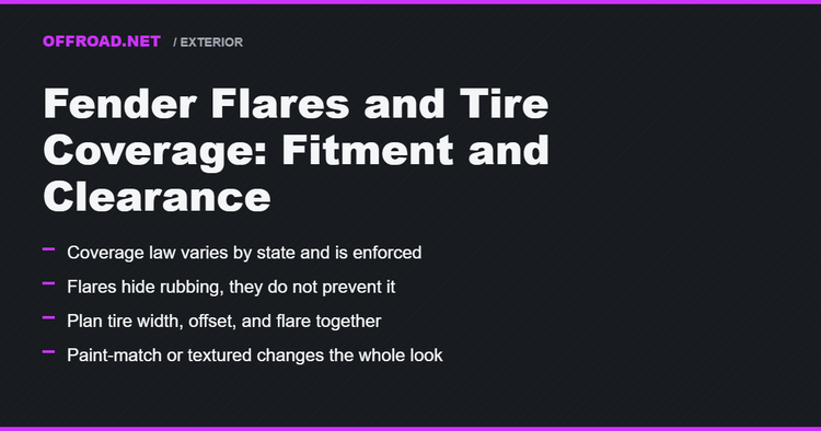 Fender Flares and Tire Coverage: Fitment and Clearance