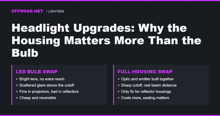 Headlight Upgrades: Why the Housing Matters More Than the Bulb