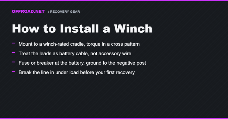 How to Install a Winch (and Wire It Without Frying Anything)