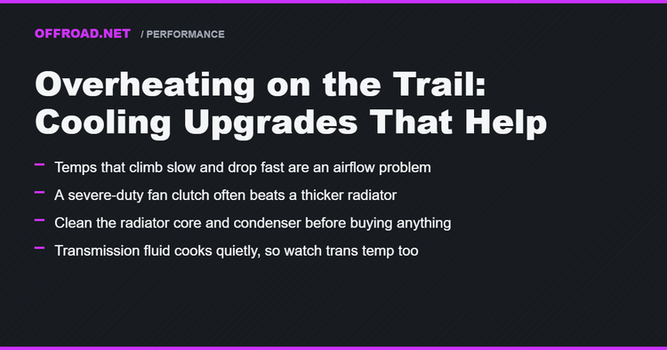 Overheating on the Trail: Cooling Upgrades That Actually Help