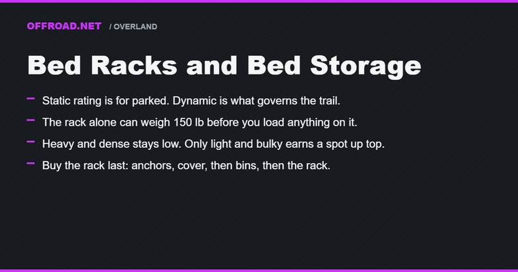 Bed Racks and Bed Storage: Getting Real Use Out of Your Truck Bed