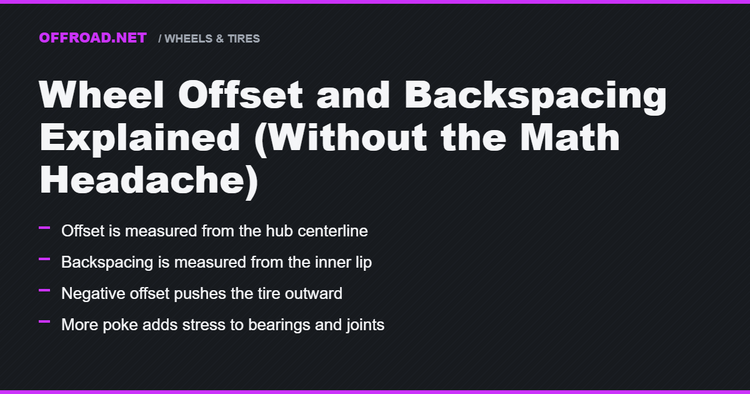 Wheel Offset and Backspacing Explained (Without the Math Headache)