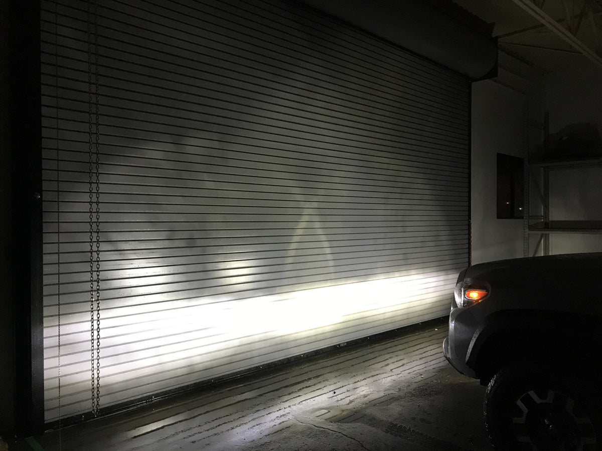 Tri-Color Fog Light Replacement Bulbs shining White light - Cali Raised LED