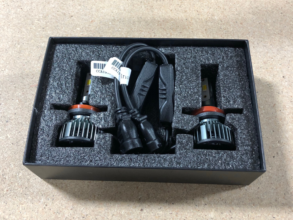 Tri-Color Fog Light Replacement Bulbs and wiring in box - Cali Raised LED