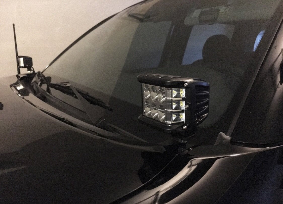 2014-2020 Toyota Tundra Low Profile Ditch Light Brackets/Combo - Cali Raised LED