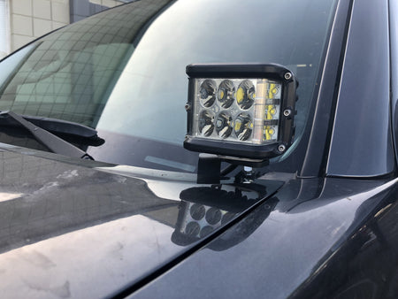 2005-2015 Toyota Tacoma Low Profile LED Ditch Light Brackets/Combo - Cali Raised LED